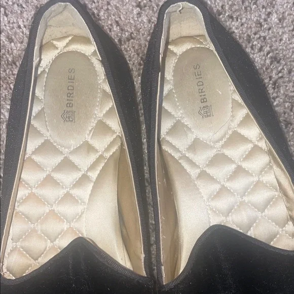 Birdies Women's Black Velvet Loafers - Picture 2 of 4